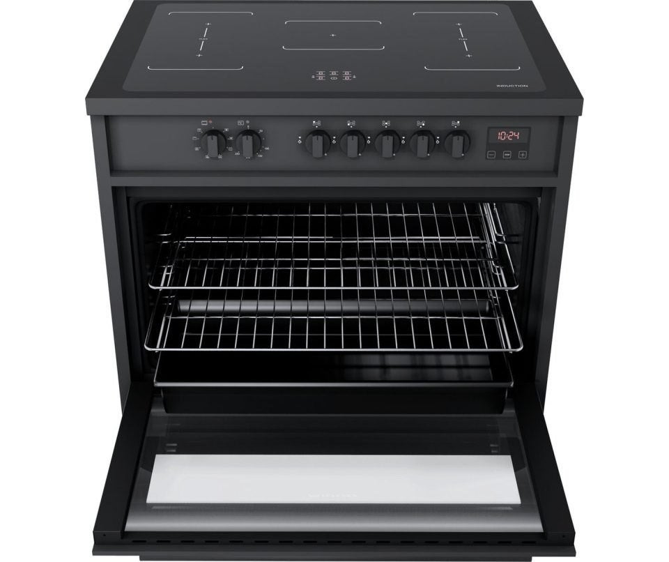 Inductie-oven Wiggo WIO-E921A(BB) vrijstaand (ZGAN), Ophalen, 60 cm of meer, Zo goed als nieuw, Inductie