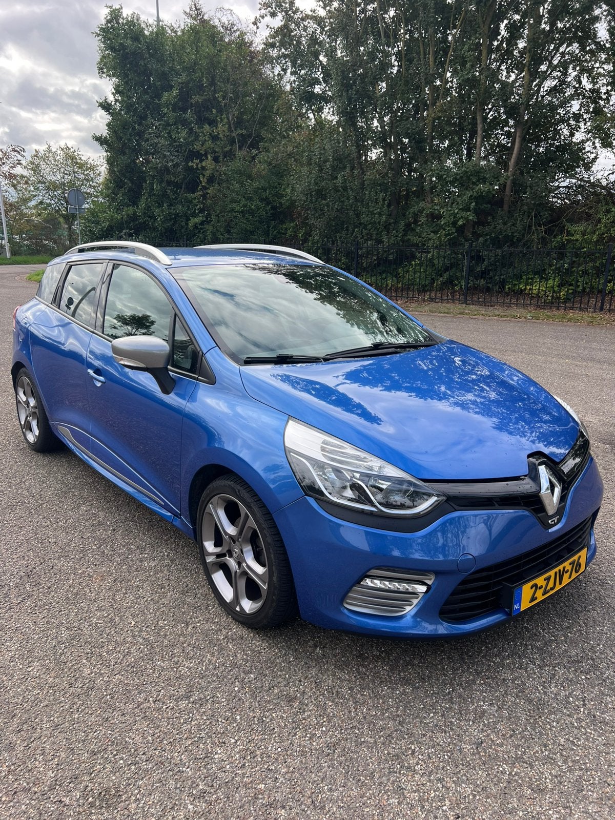Renault Clio 1.2 TCE 88KW Estate EDC 2015 Blauw, Stof, Zwart, 4 cilinders, Blauw