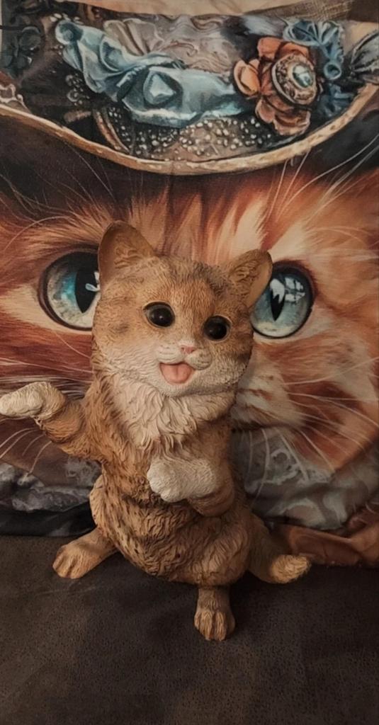 Castagna Kat Beeld - Rode Kat uit Italië 1988, Ophalen of Verzenden, Zo goed als nieuw, Dier