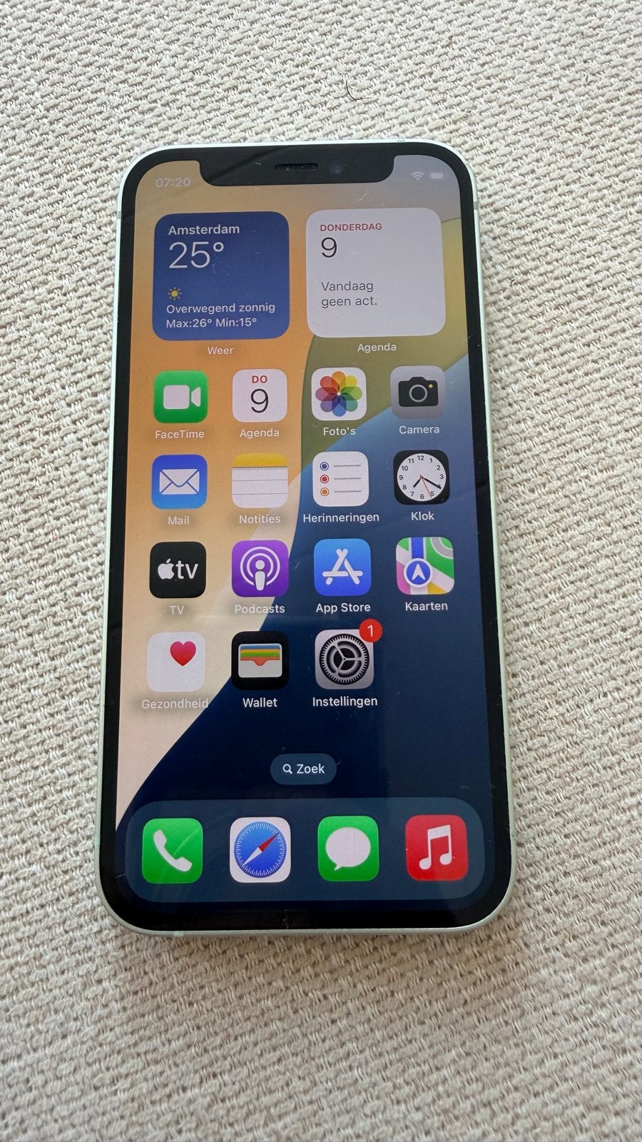 iPhone 12 Mini 128GB Blauw - Gebruikt met lichte schade, Telecommunicatie, Mobiele telefoons | Apple iPhone, Ophalen of Verzenden