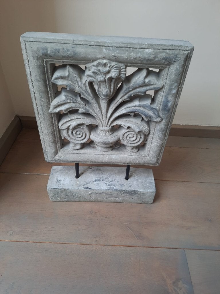 Ornament op sokkel beton, Ophalen, Gebruikt, Overige stijlen, Grijs