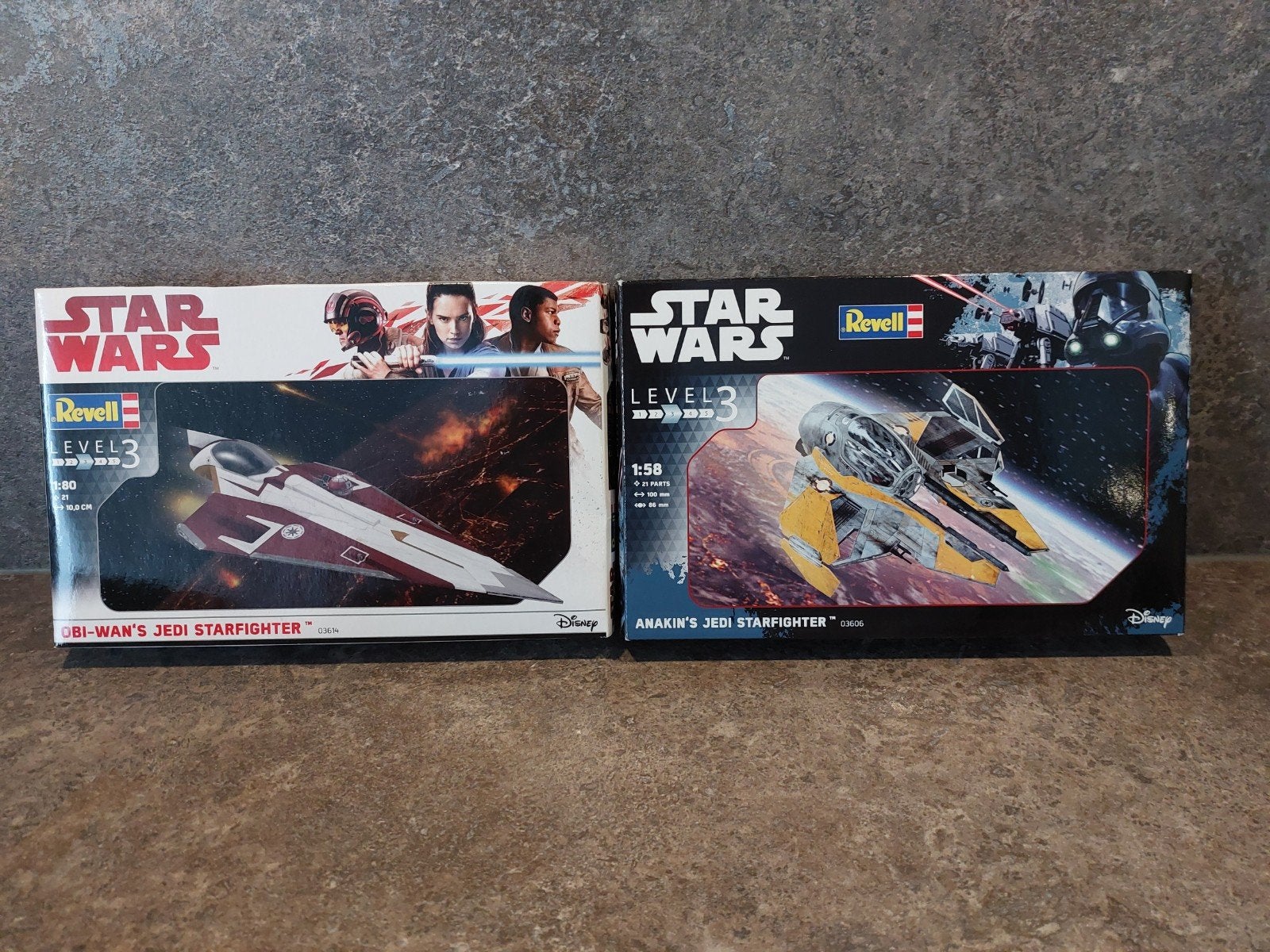 2 Star Wars Revell Bouwpakketten: Jedi Starfighters, Ophalen of Verzenden, Nieuw, Groter dan 1:32, Revell