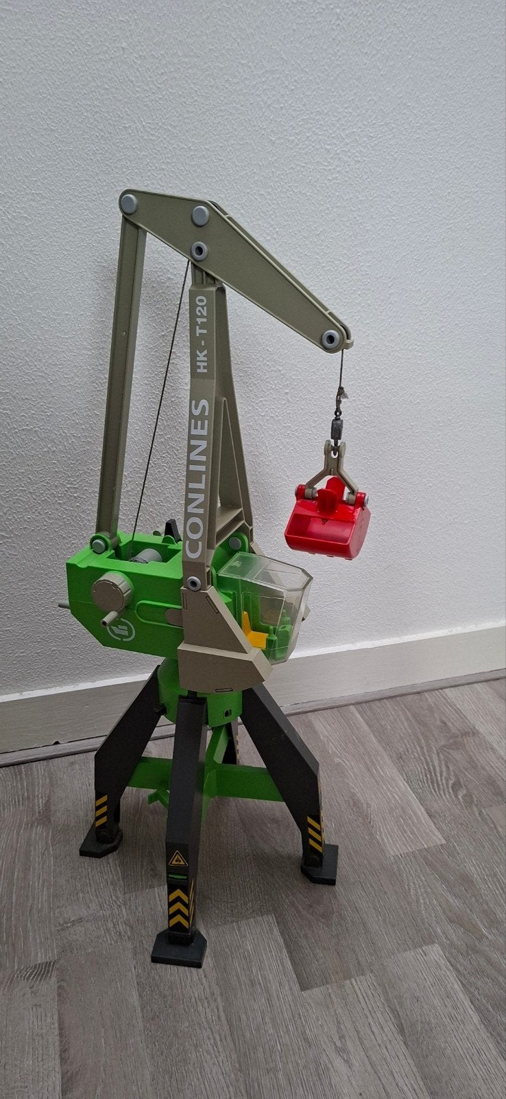 playmobil Speelgoedkraan met grijper, Ophalen, Gebruikt, Complete set