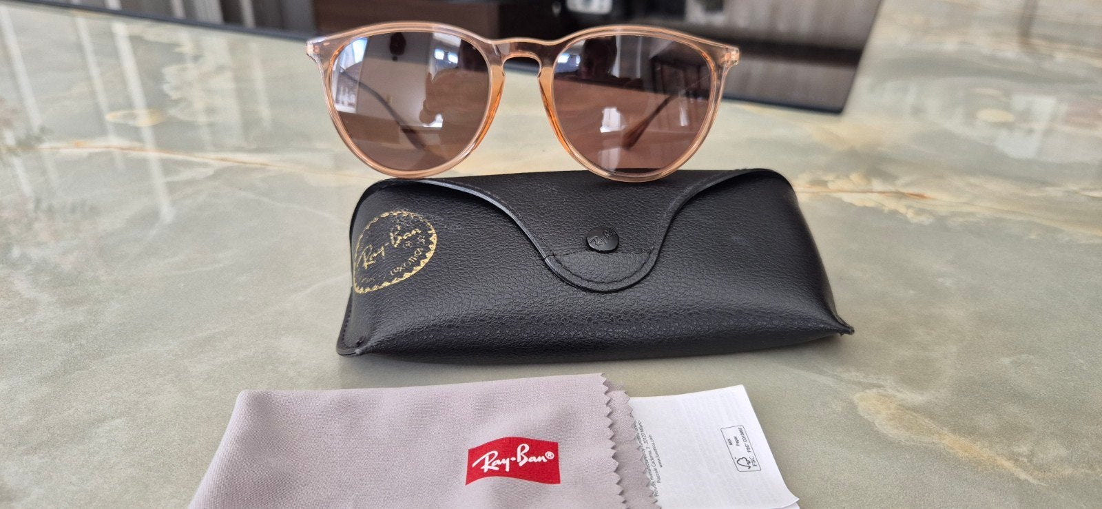 RayBan RB 4171 Erika zonnebril, Zonnebril op sterkte, Bruin, Nieuw, Ophalen of Verzenden