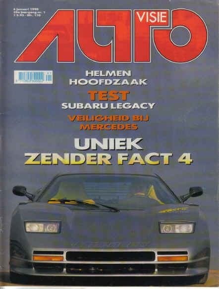 Autovisie 1 1990 : Subaru Legacy - Austin Mini Cabrio - Ford, Ophalen of Verzenden, Gelezen, Algemeen
