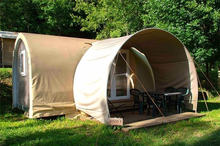 Ter overname: Coco Sweet op Camping Les Prades (Frankrijk), Wasmachine, Aan meer of rivier, Landelijk