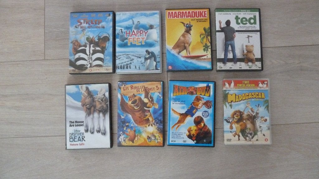 8x Leuke Dieren Films ( voor dierenliefhebbers), Alle leeftijden, Ophalen of Verzenden, Zo goed als nieuw, Komedie