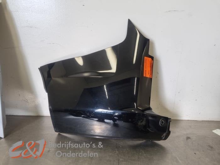 Bumperhoek links-achter van een Ford Transit Custom (ZWART)