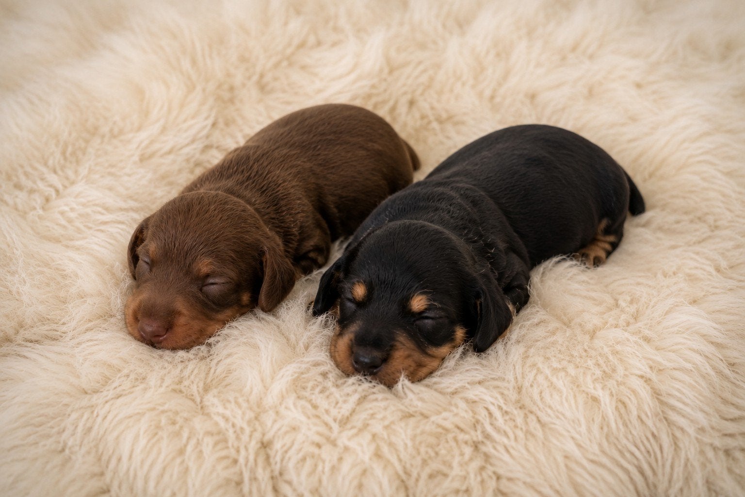 Prachtige dwerg teckel teefjes 🩷🩷, Dieren en Toebehoren, Parvo, 8 tot 15 weken, Korthaar, Teef