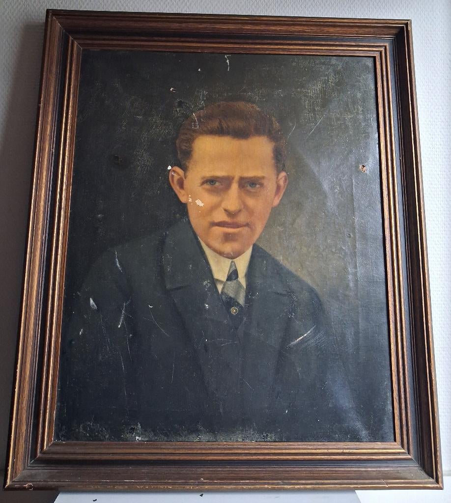 Portret Architect Joop Blom '30 door Marie Brecht 1875-1941, Ophalen