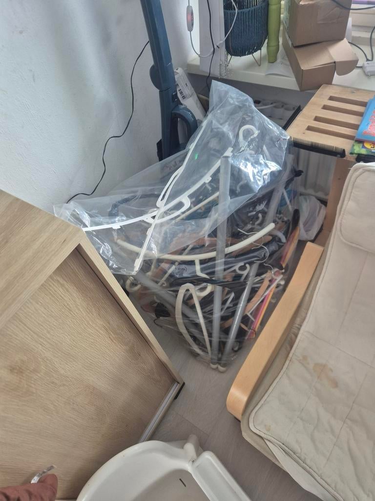 Tas vol kledinghangers, Ophalen of Verzenden