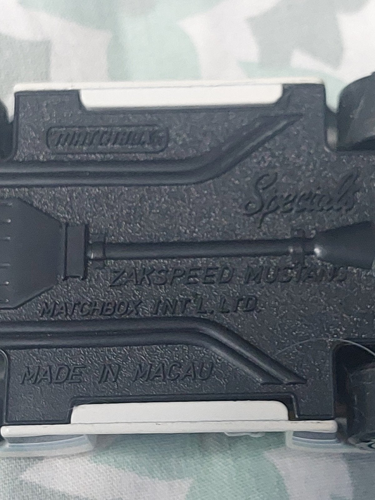 Matchbox Zakspeed Mustang 'Made in Macau' speelgoedauto, Ophalen of Verzenden, Gebruikt