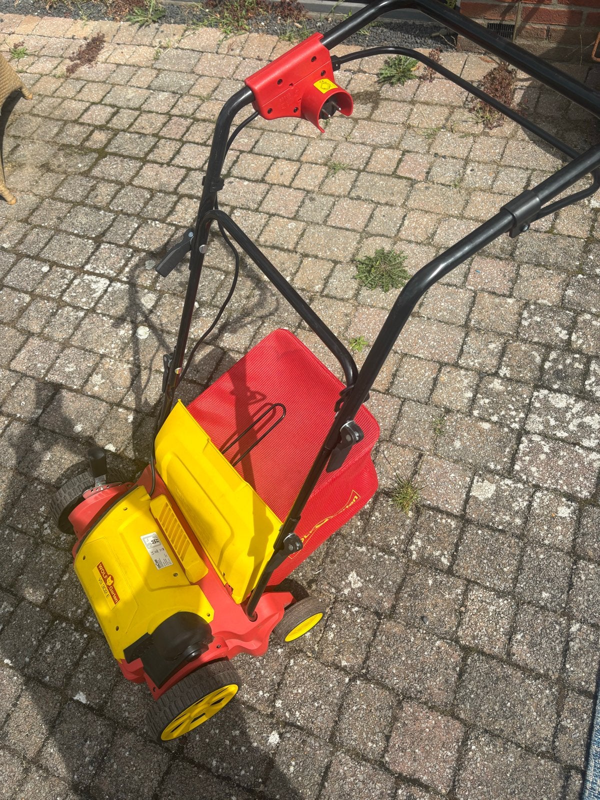 Wolf-Garten VS 302 E verticuteer maaier met Opvangzak, Ophalen, Cirkelmaaier, Gebruikt, Elektrische grasmaaier