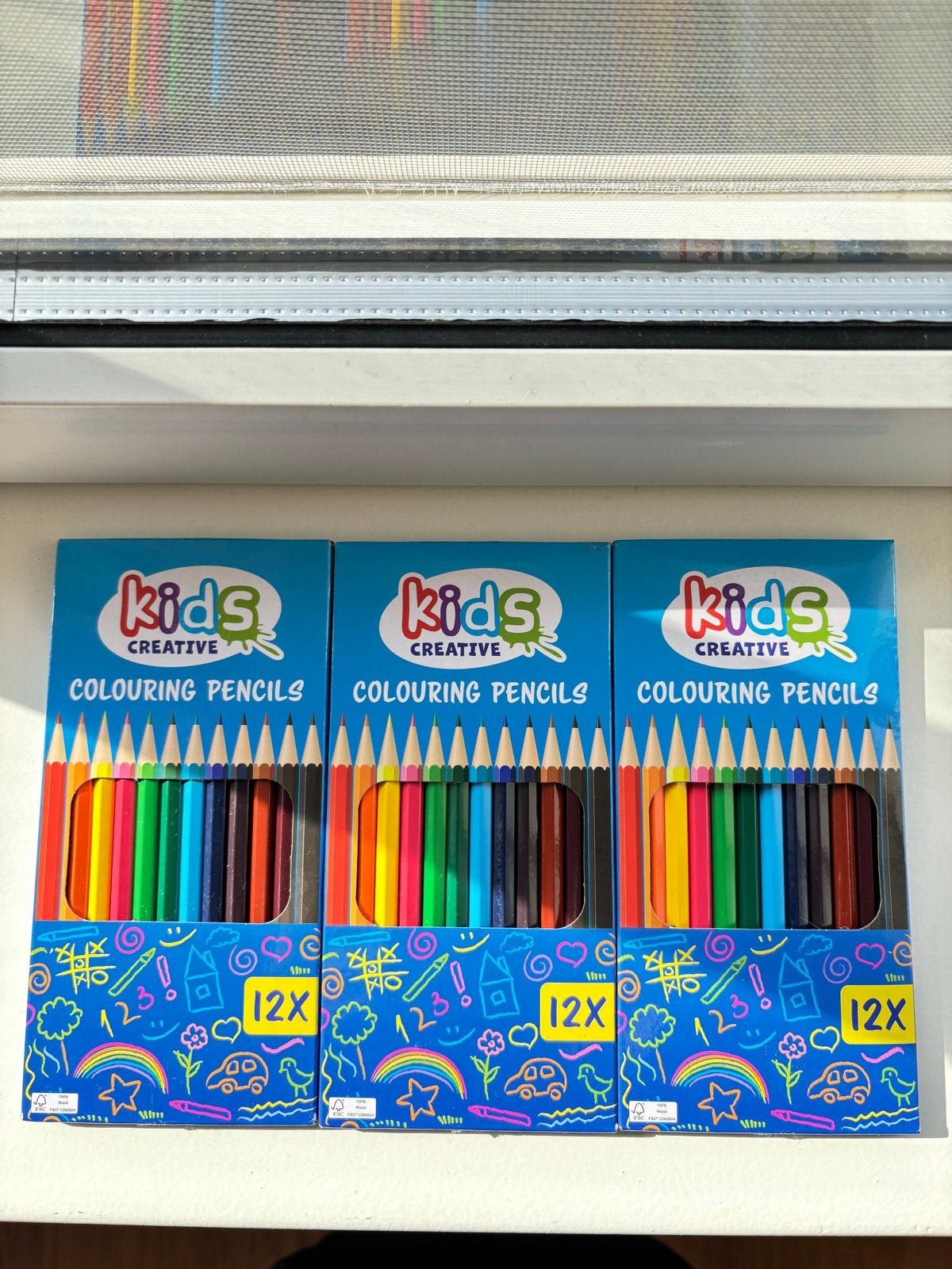 Kids Creative Kleurpotloden - 3x12 kleuren, Hobby en Vrije tijd, Ophalen of Verzenden, Nieuw, Potlood of Stift