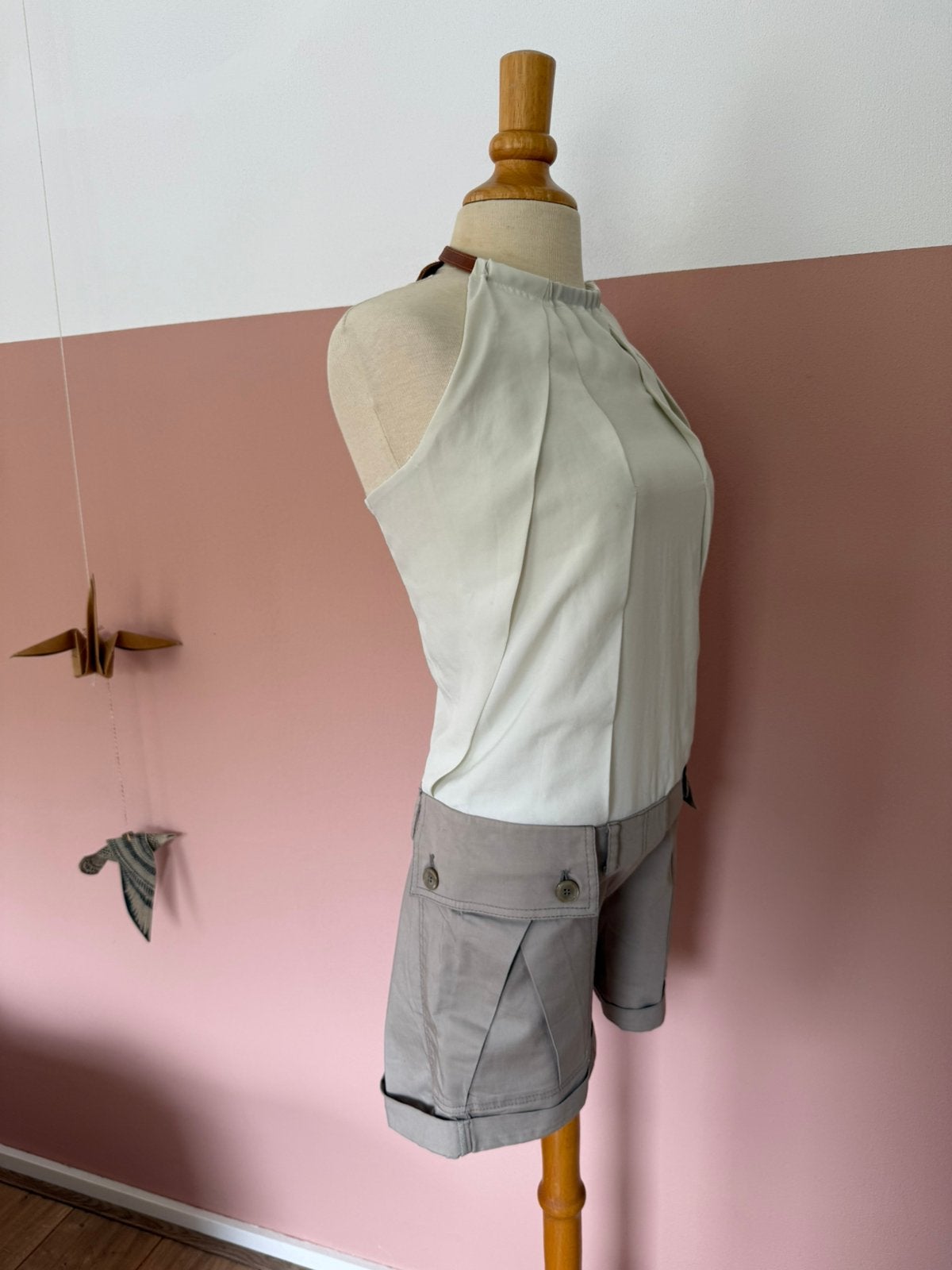 Playsuit Atos Lombardini, Ophalen of Verzenden, Zo goed als nieuw, Maat 36 (S), Beige