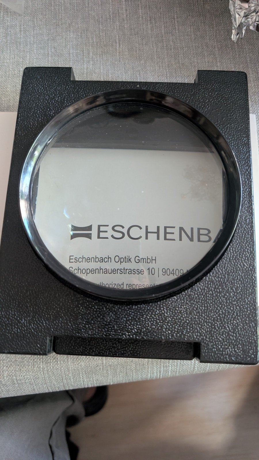 Optik Vergrootglas met standaard, Ophalen of Verzenden, Gebruikt, Vergrootglas of Loep