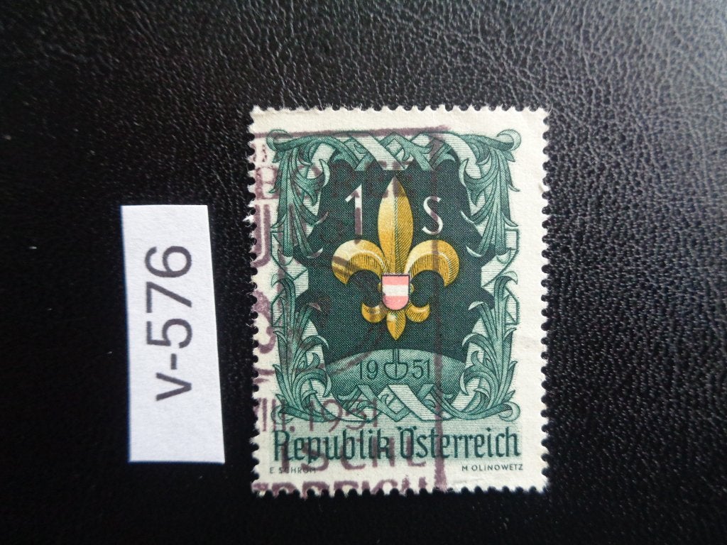 oostenrijk - wereld jamboree 1951 (v-576), Postzegels en Munten, Ophalen of Verzenden, Gestempeld