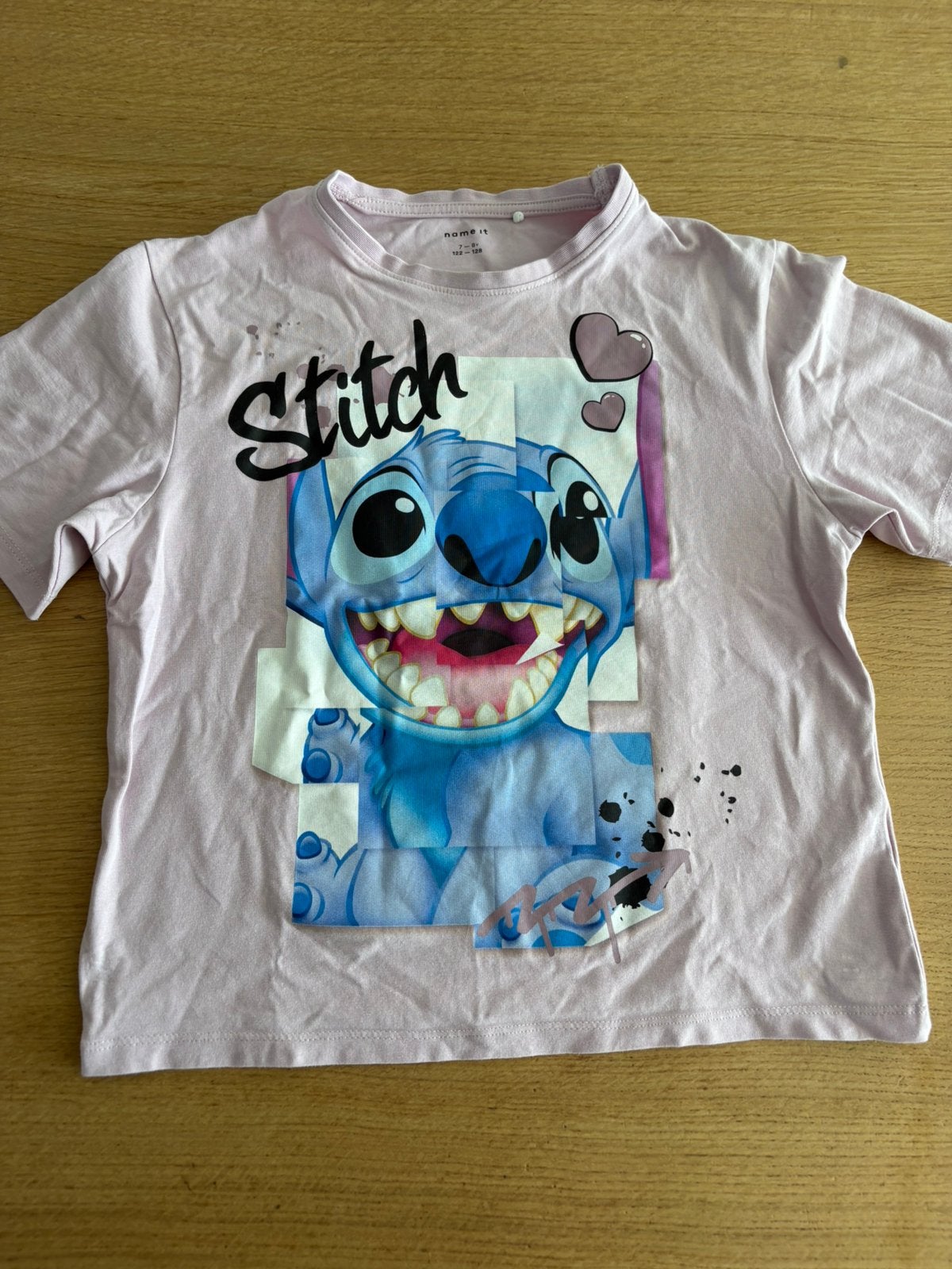 Stich t shirt, maat 122 / 128, zo goed als nieuw., Ophalen of Verzenden, Zo goed als nieuw, Meisje, Shirt of Longsleeve