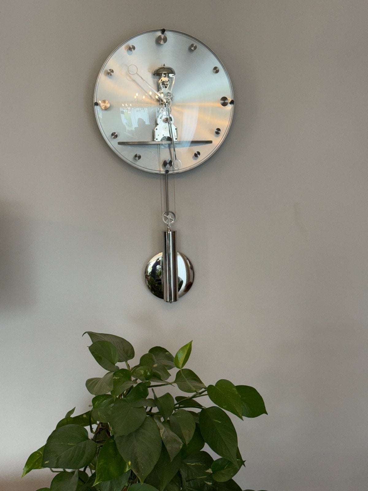 NeXtime  Beauty Aluminium wandklok, Ophalen, Wandklok, Analoog, Met gewichten