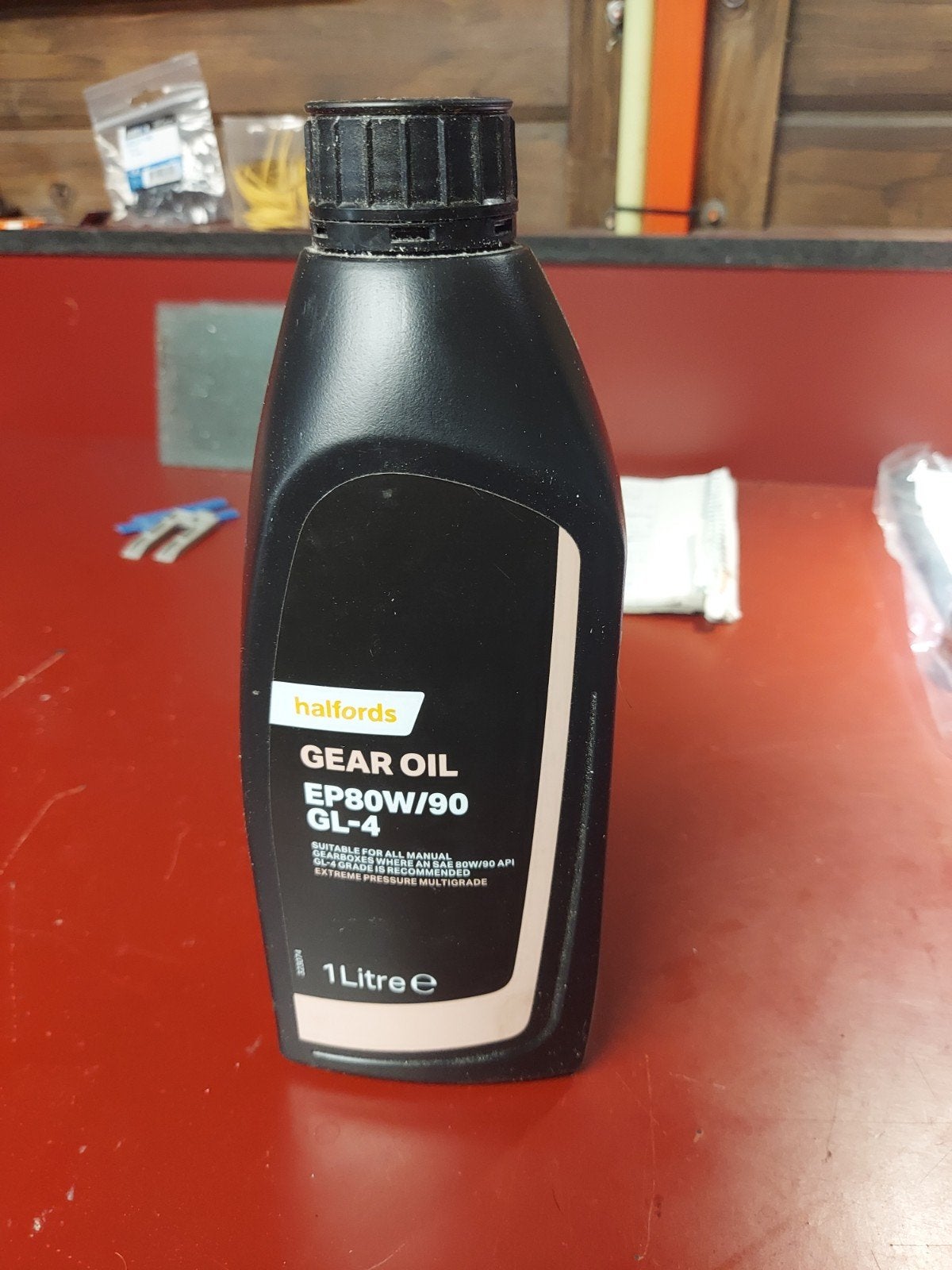 Halfords Gear Oil EP80W/90 GL-4 - 1 Liter, Ophalen of Verzenden, Nieuw, Universele onderdelen