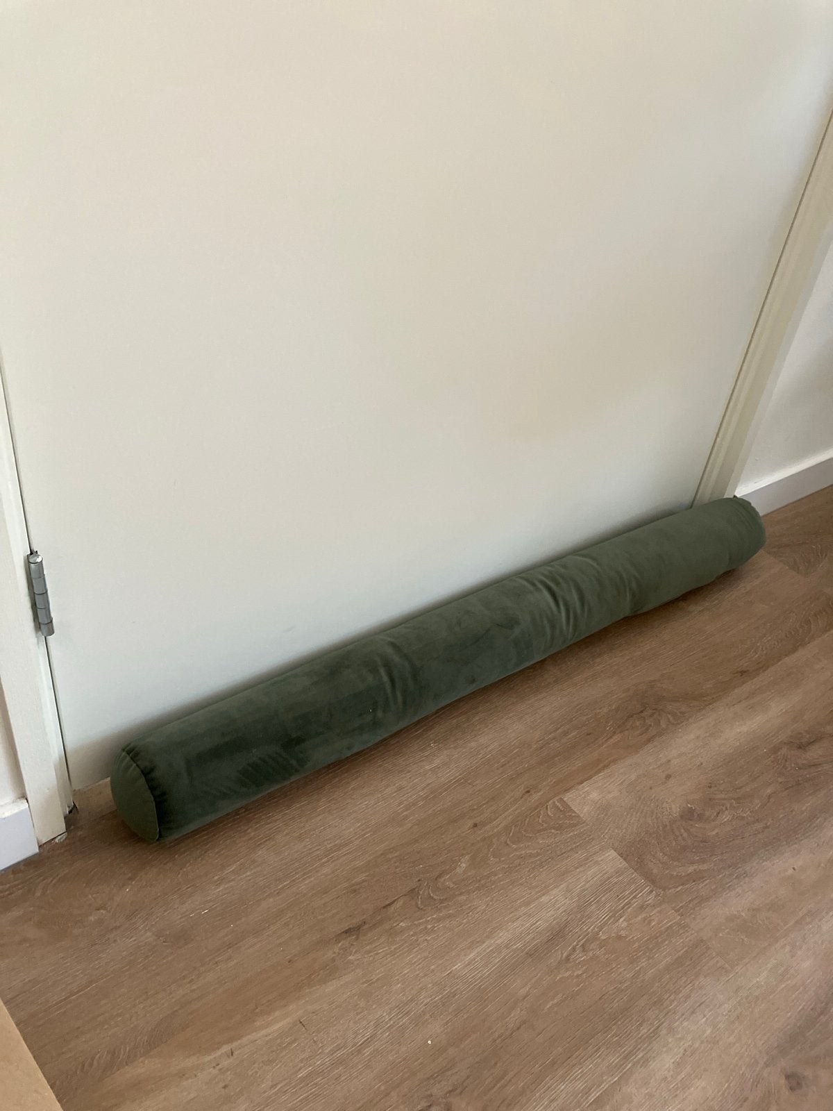 Groene Deurstopper / Tochtstopper Fluweel, Ophalen, Binnen, Zo goed als nieuw, Textiel