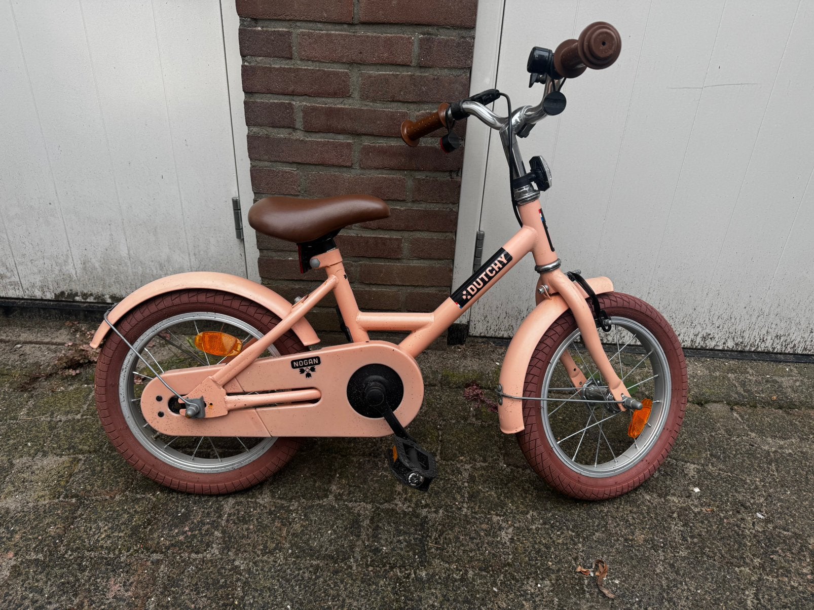 Nogan Dutchy meisjesfiets 14 inch, Ophalen, Terugtraprem, Zijwieltjes, Nieuw