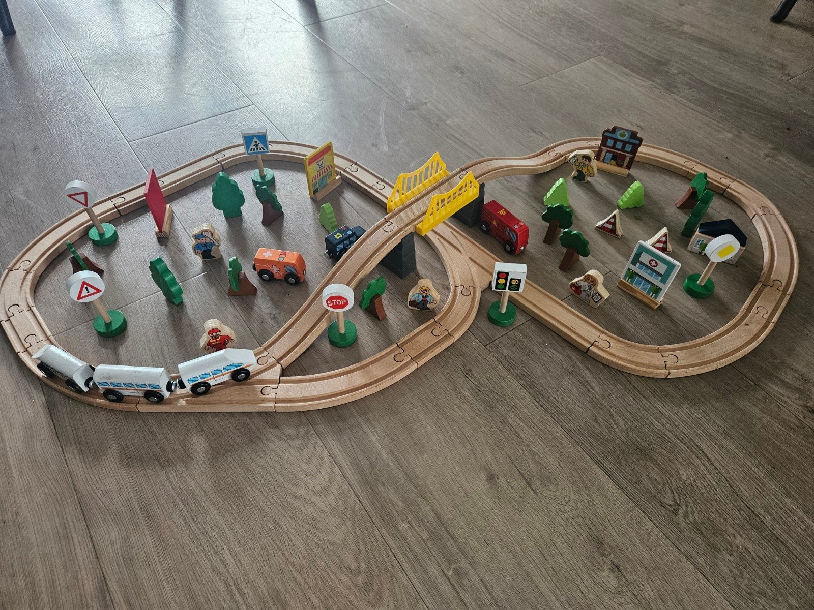 Playtive Houten Spoorbaan-Set City, Ophalen, Gebruikt