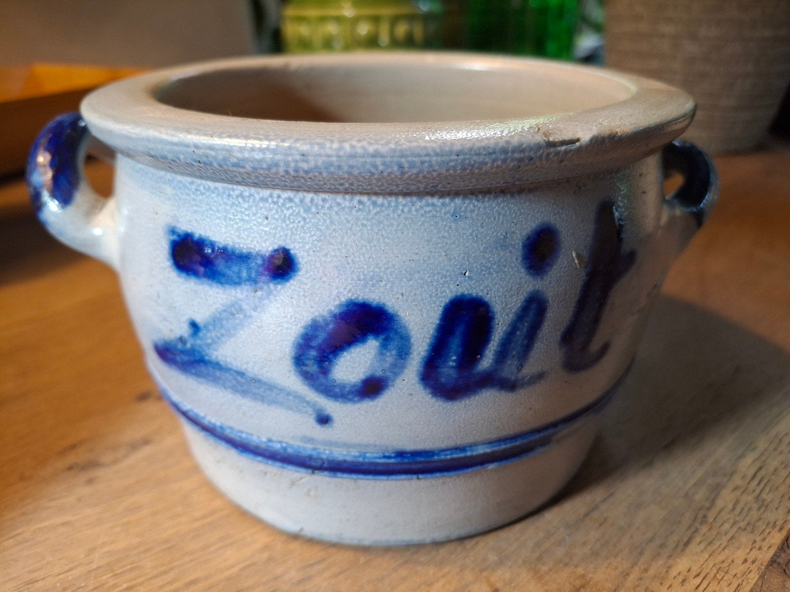 Vintage Keulse Zoutpot, Antiek en Kunst, Antiek | Keramiek en Aardewerk, Ophalen of Verzenden