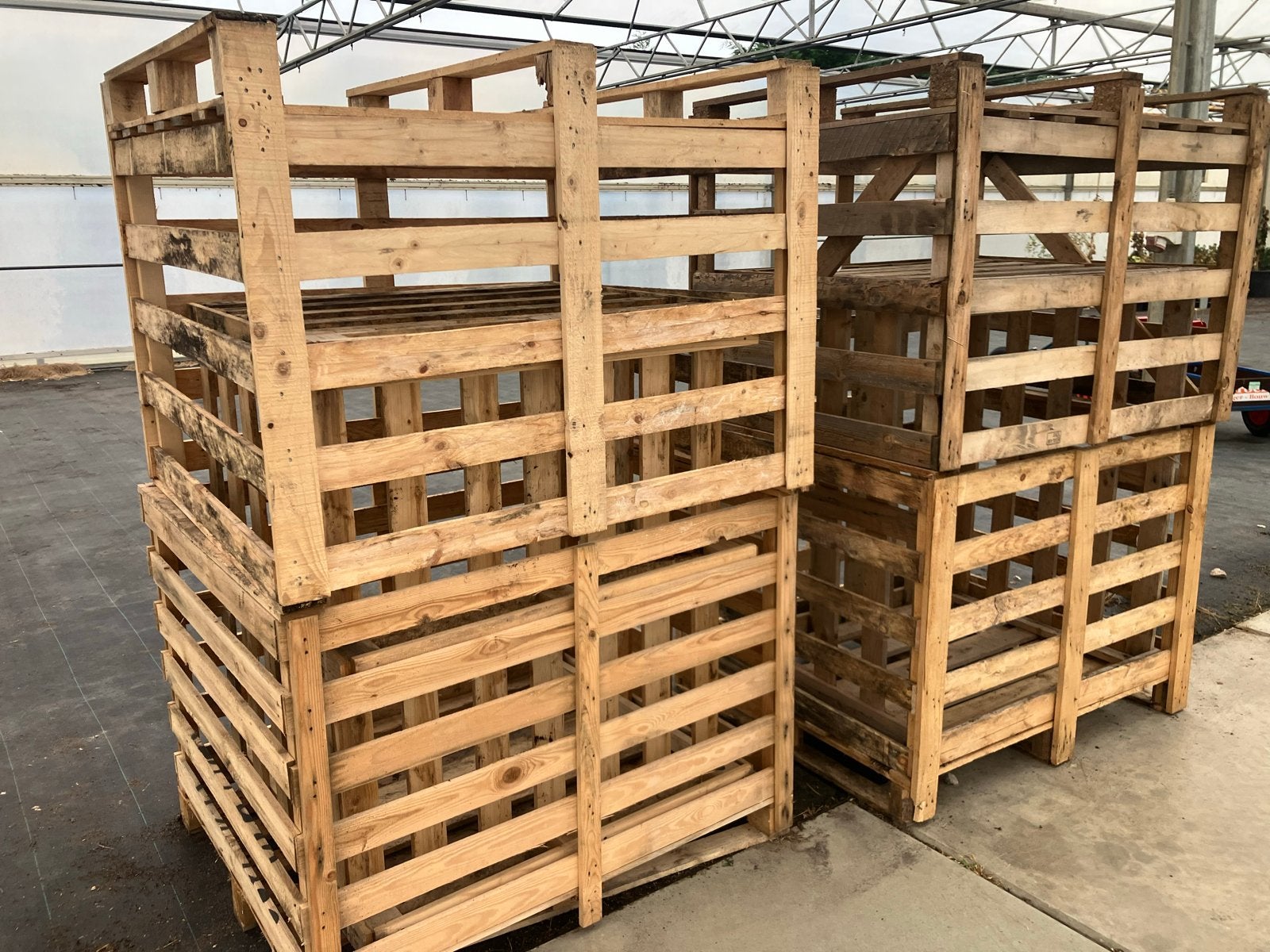 Hout pallet boxen verhuis kratten haatdhout kratten, Tuin en Terras, Haardhout, Ophalen of Verzenden