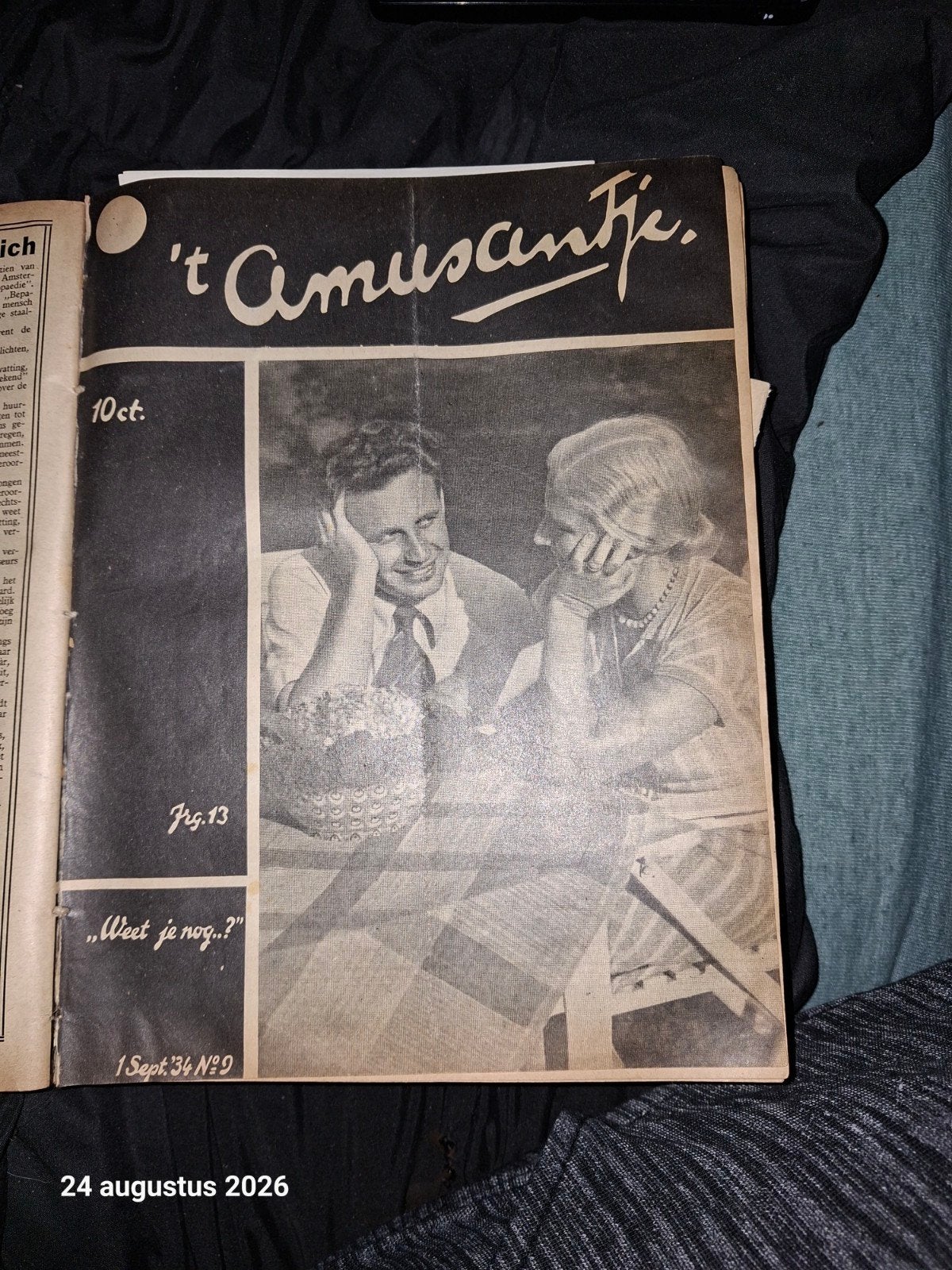 Unieke complete jaargang 't Amusantje (1934-1935) Voor de li, Ophalen of Verzenden