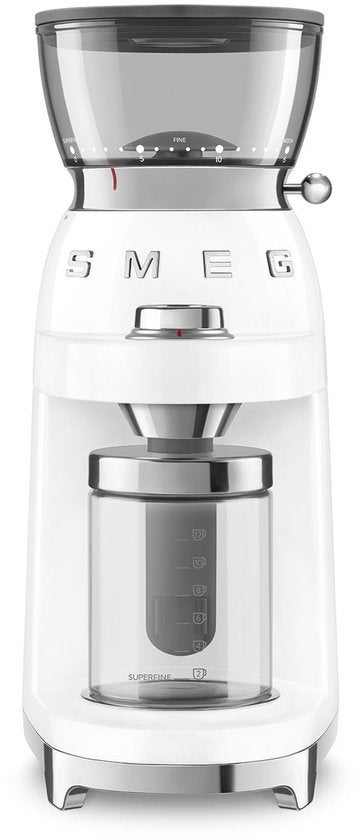 SMEG CGF03WHEU koffiemolen wit - nieuw - retourdeal, Info@mystore.nl, Overige modellen, 10 kopjes of meer, Nieuw