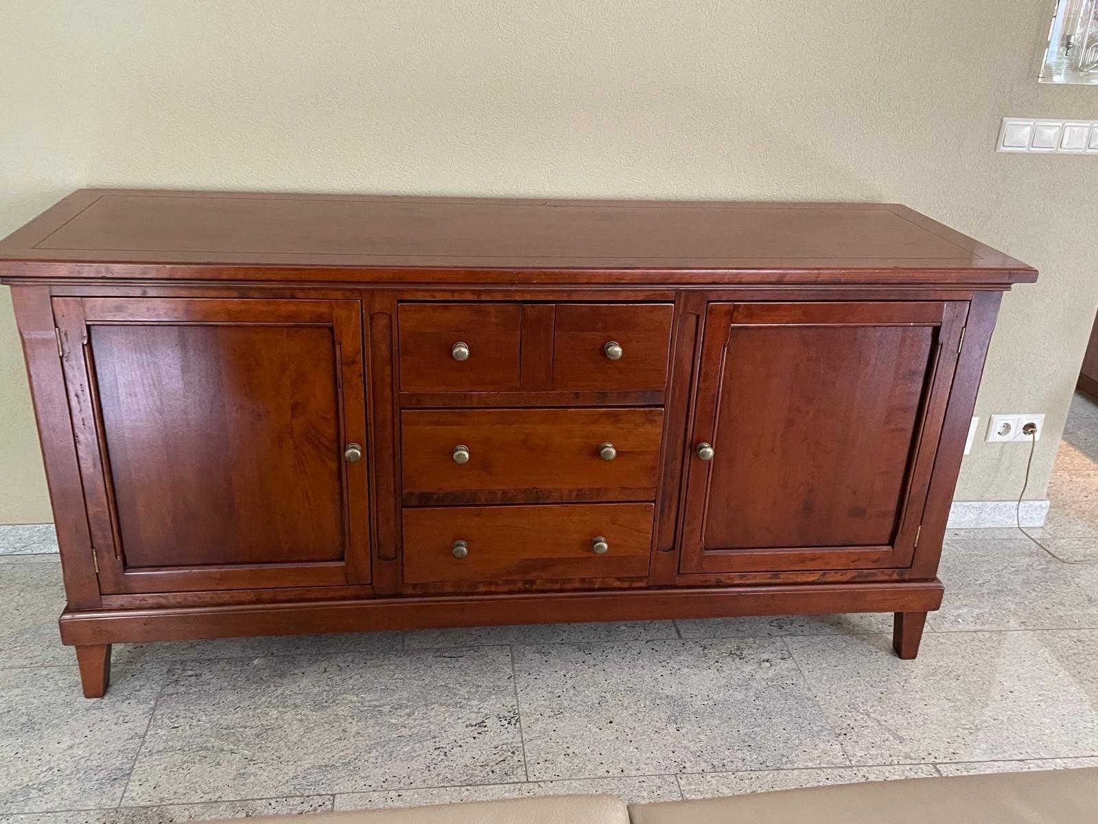 Zo goed als nieuw kersenhouten dressoir - 183x56x90 cm, Ophalen, 150 tot 200 cm, Zo goed als nieuw, 50 tot 75 cm