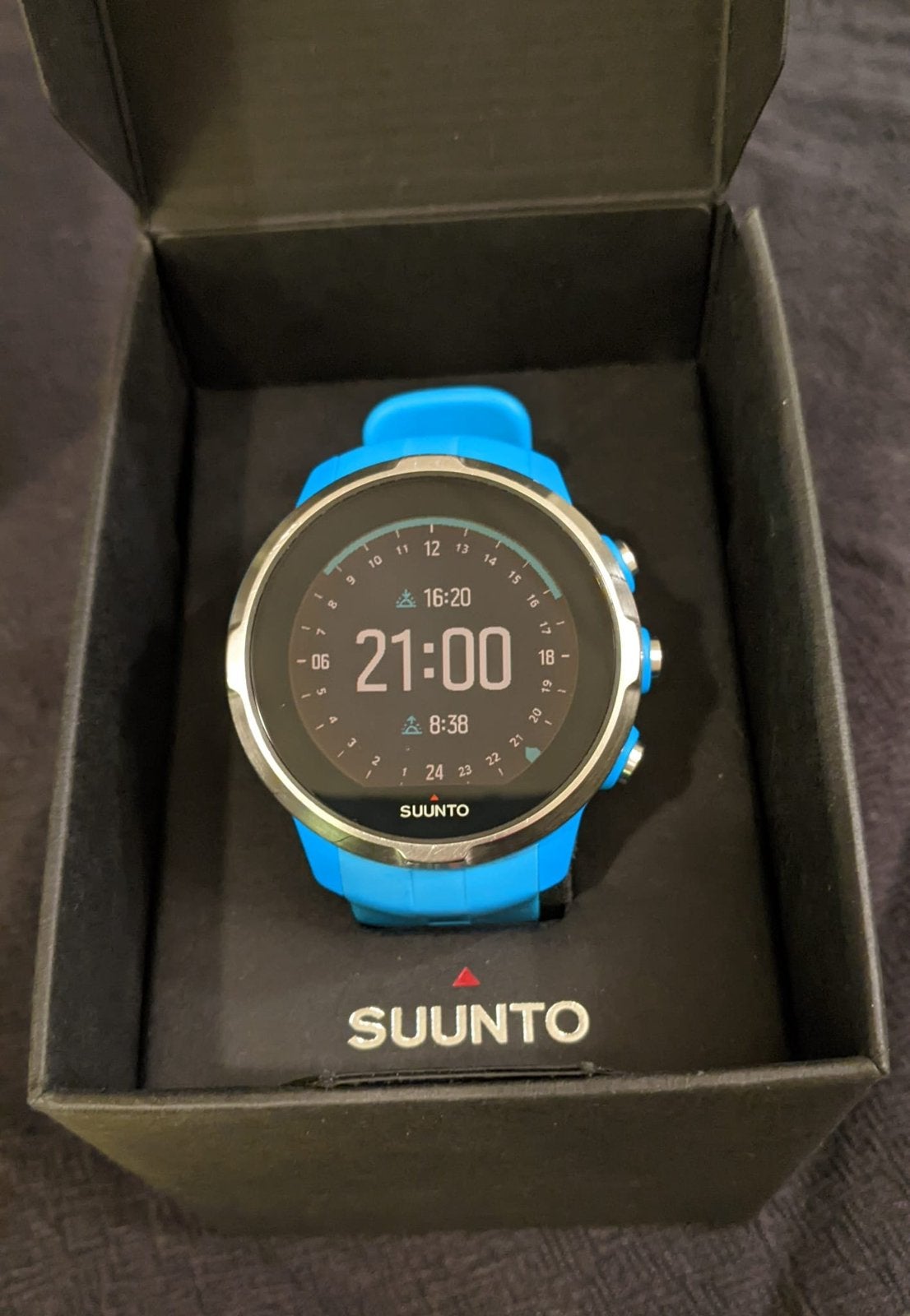 Suunto sporthorloge, Ophalen of Verzenden, Gebruikt, Blauw, Android