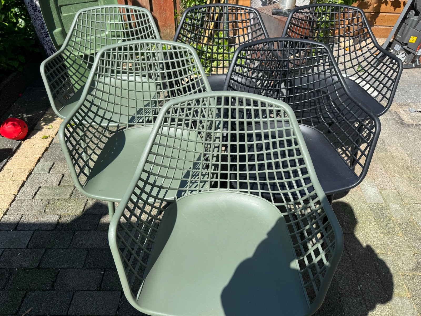 5 kuipstoelen van Webbing - Kwantum, Ophalen, Overige materialen, Gebruikt, Overige kleuren