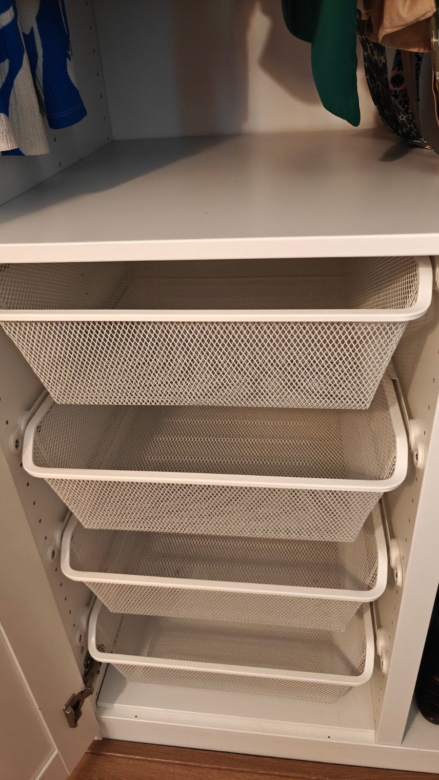 IKEA PAX Komplement verdeler + 4 manden, Huis en Inrichting, Kasten | Kledingkasten, Gebruikt, 100 tot 150 cm, 50 tot 100 cm, 50 tot 75 cm