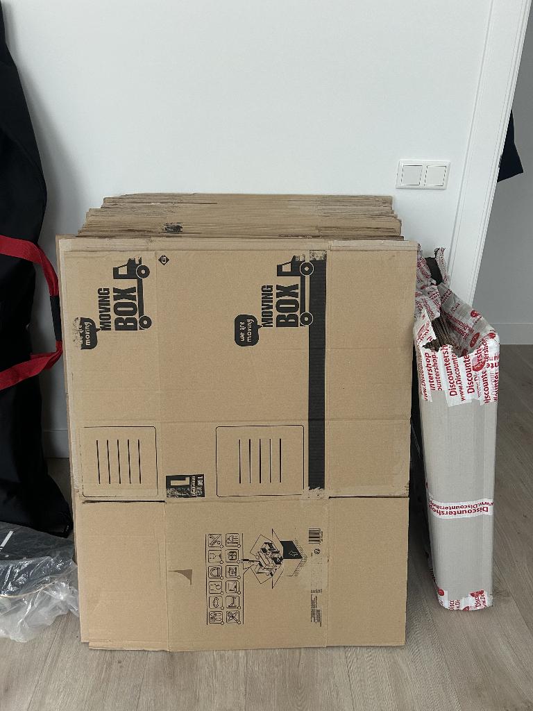 Verhuisdozen 95L – Stevig & Professioneel – Groot 604040, Ophalen, Zo goed als nieuw, Doos, 35 tot 50 cm