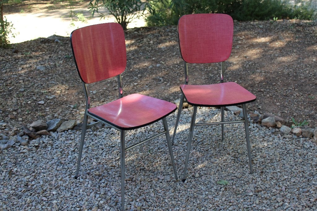 Brocante - Vintage Formica-stoelen!, Ophalen, Huis en Inrichting