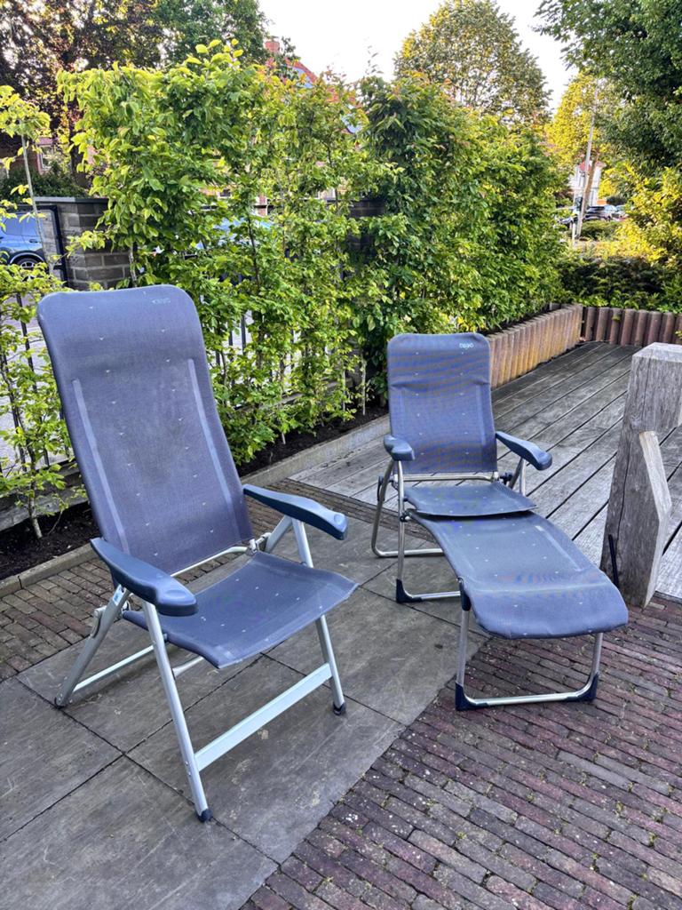 Aangeboden crespo campingstoelen, Caravans en Kamperen, Kampeermeubelen, Ophalen, Zo goed als nieuw, Campingstoel