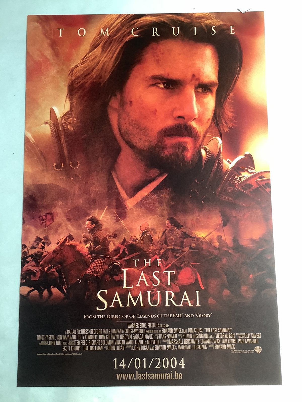 THE LAST SAMOURAI   filmposter   40-60 cm, Ophalen of Verzenden, Zo goed als nieuw, A1 t/m A3, Film en Tv