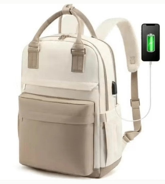 Laptop rugzak voor 14 inch laptop met USB oplaadpoort, Computers en Software, Ophalen of Verzenden, 14 inch, Nieuw, Rugzak