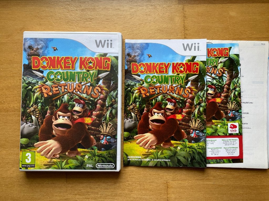 Donkey kong country returns wii, Ophalen of Verzenden, Zo goed als nieuw, Sport, 3 spelers of meer