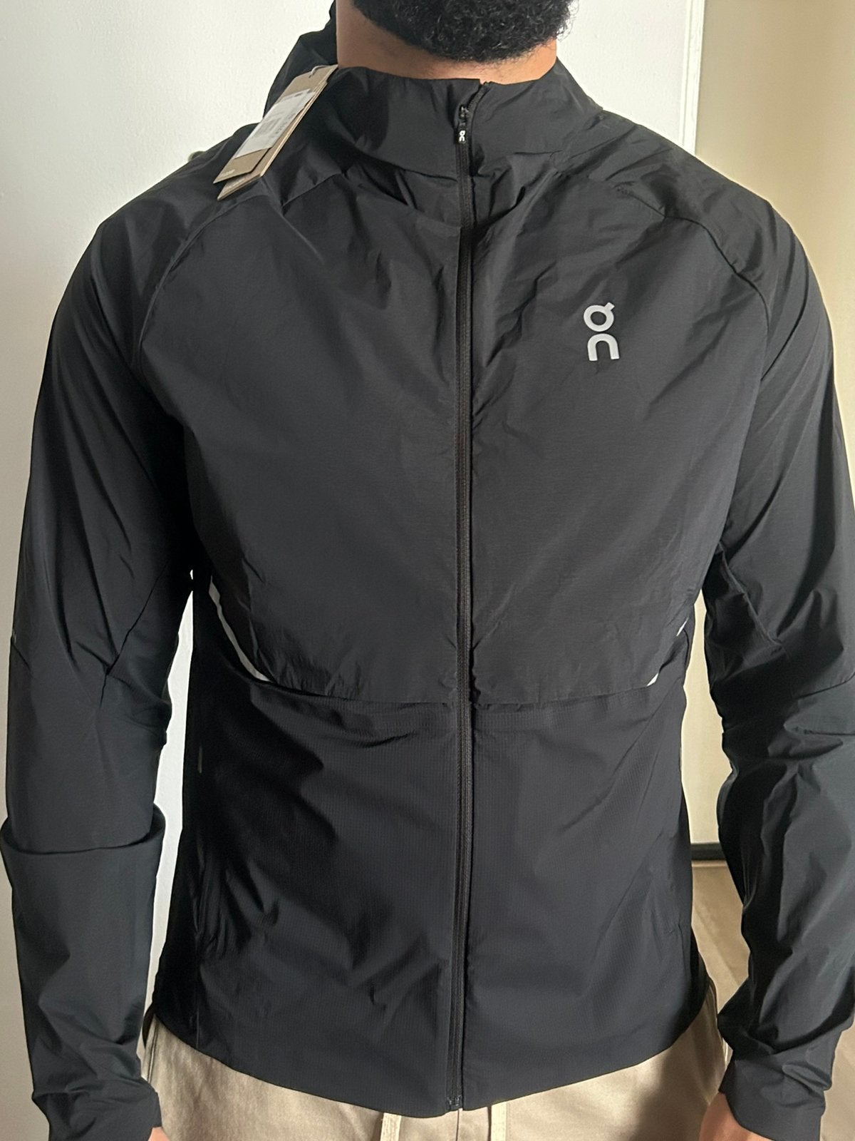 On cloud running core hooded jacket, Ophalen of Verzenden, Nieuw, Maat 48/50 (M), Zwart