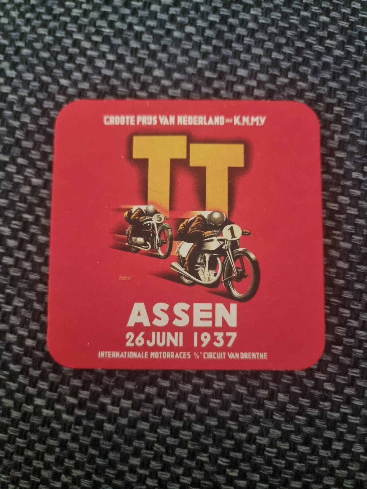 TT Assen Onderzetter 1937 - Historisch Motorevenement, Verzenden, Nieuw, Motoren