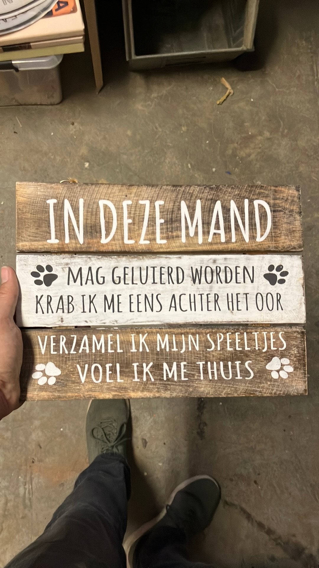 Tekstbordje hond (nieuw), Ophalen of Verzenden, Nieuw
