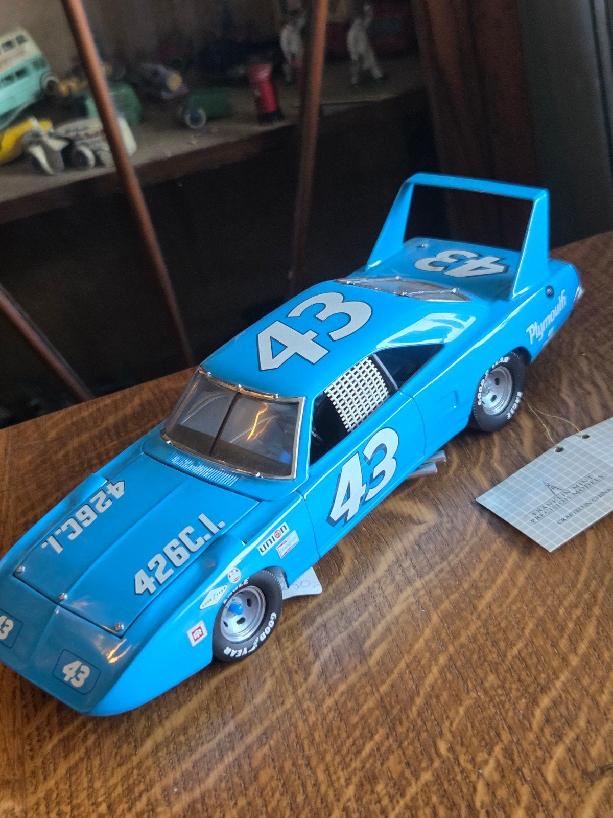 FRANKLIN/ DANBURY MINT 1970 SUPERBIRD RICHARD PETTY  1:24, Verzenden, Zo goed als nieuw, Auto, Overige merken