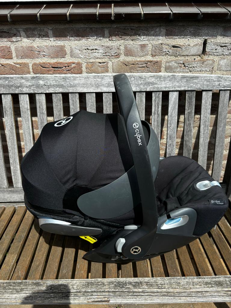 Cybex Cloud Platinum Zwart, Autogordel, Zijbescherming, Zo goed als nieuw, 0 t/m 13 kg