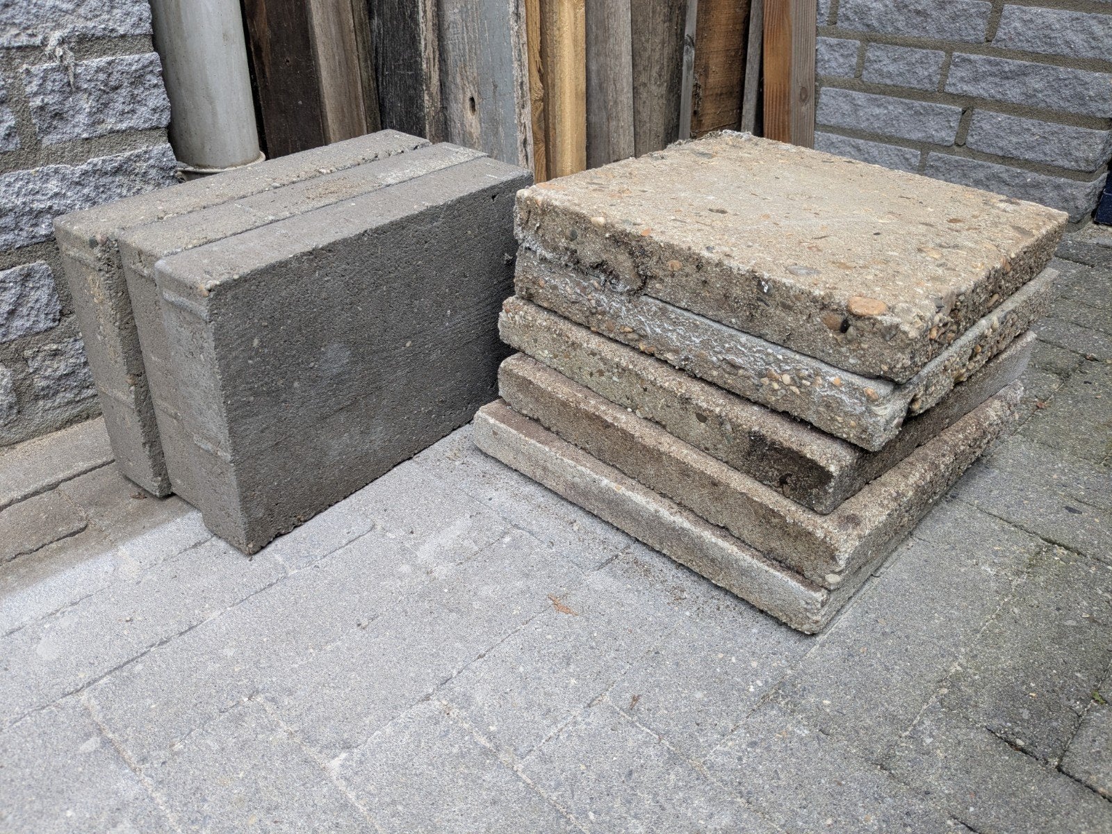 gratis tegels 30x30 en 30x20, Tuin en Terras, Ophalen, Gebruikt, Beton, Terrastegels