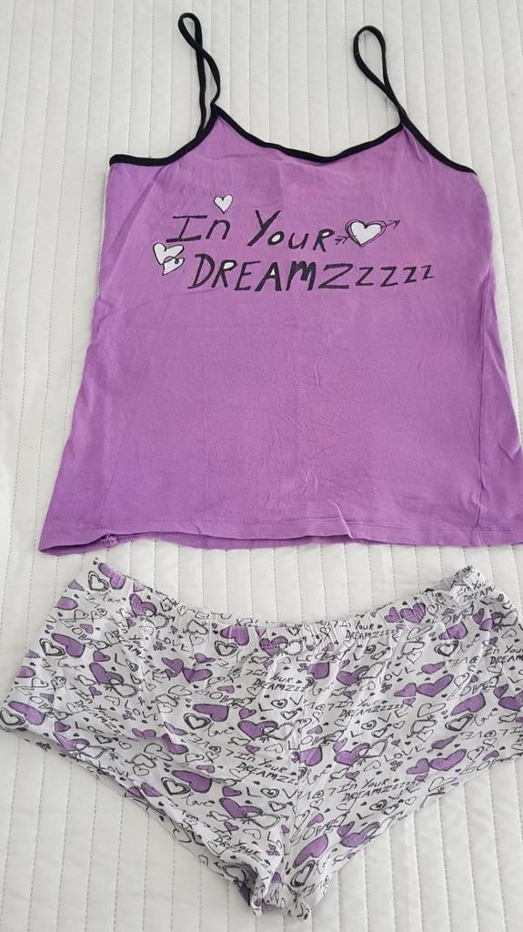 Zomer dames pyjama kort paars maat s sweet dreams hemdje, Kleding | Dames, Verzenden, Gedragen, Maat 36 (S)