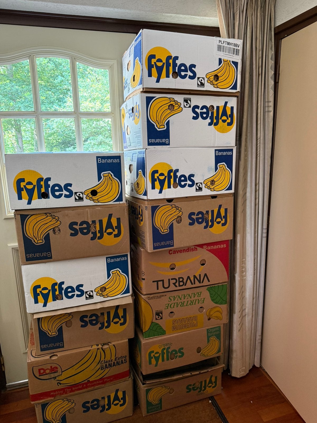 20 bananendozen, Ophalen, Doos, 50 tot 75 cm, Zo goed als nieuw
