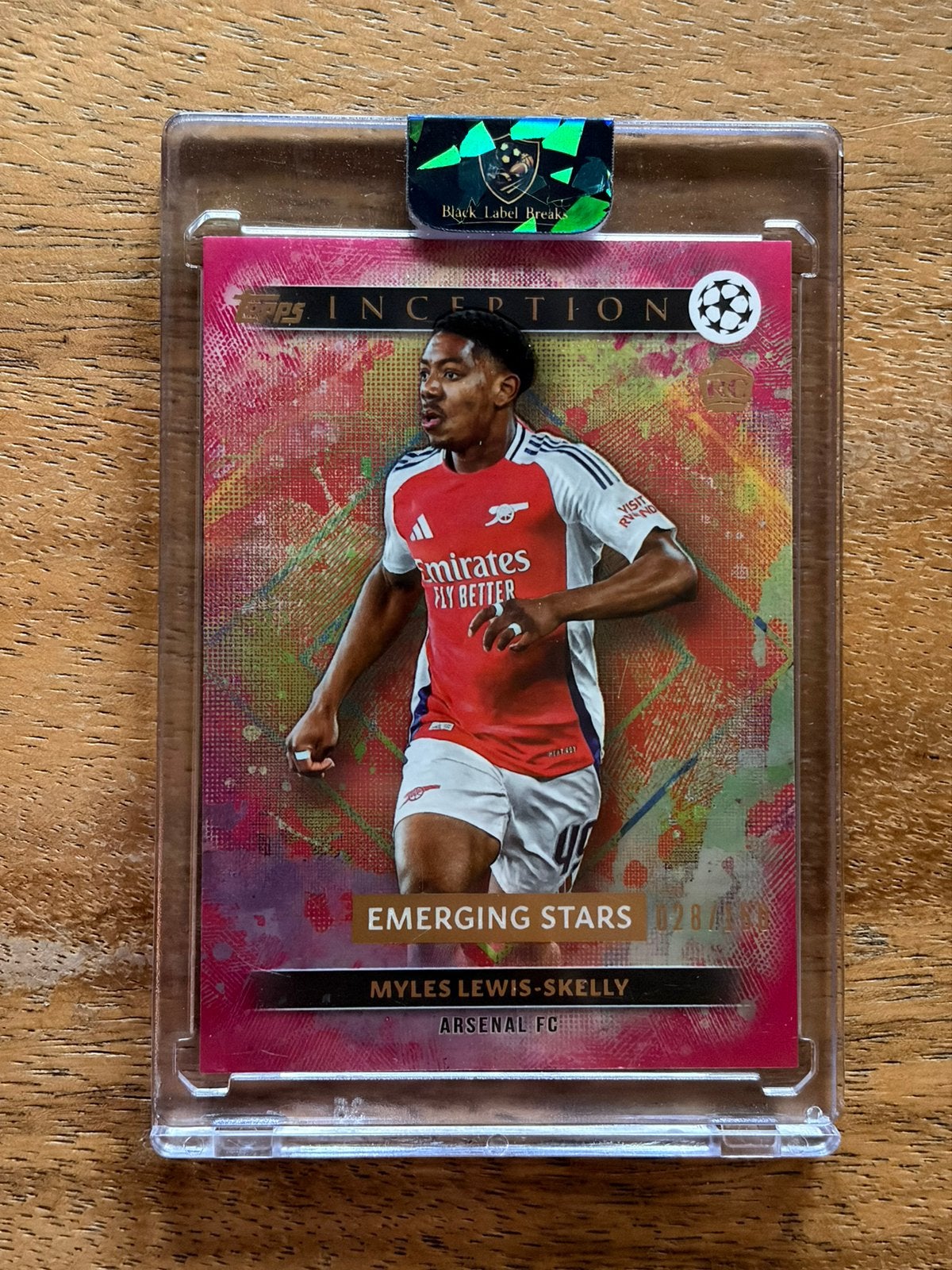 Myles Lewis-Skelly Topps Inception Emerging Stars Kaart, Verzenden, Zo goed als nieuw, Buitenlandse clubs, Spelerskaart